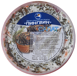 Салат  из м/к кальмар/майон.Пинг,150г