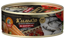 Килька в т/с с овощ.гарн. По-болгарски 240г
