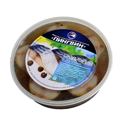 Скумбрия пр/п кусок 350 грамм